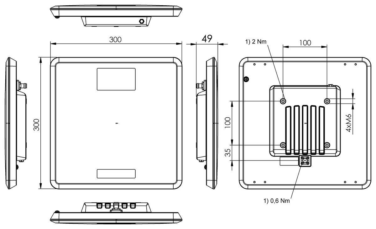BIS01AW - BIS U-303-C0-TNCB (RFID UHF okuyucu (860...930 MHz)) - Görsel 2