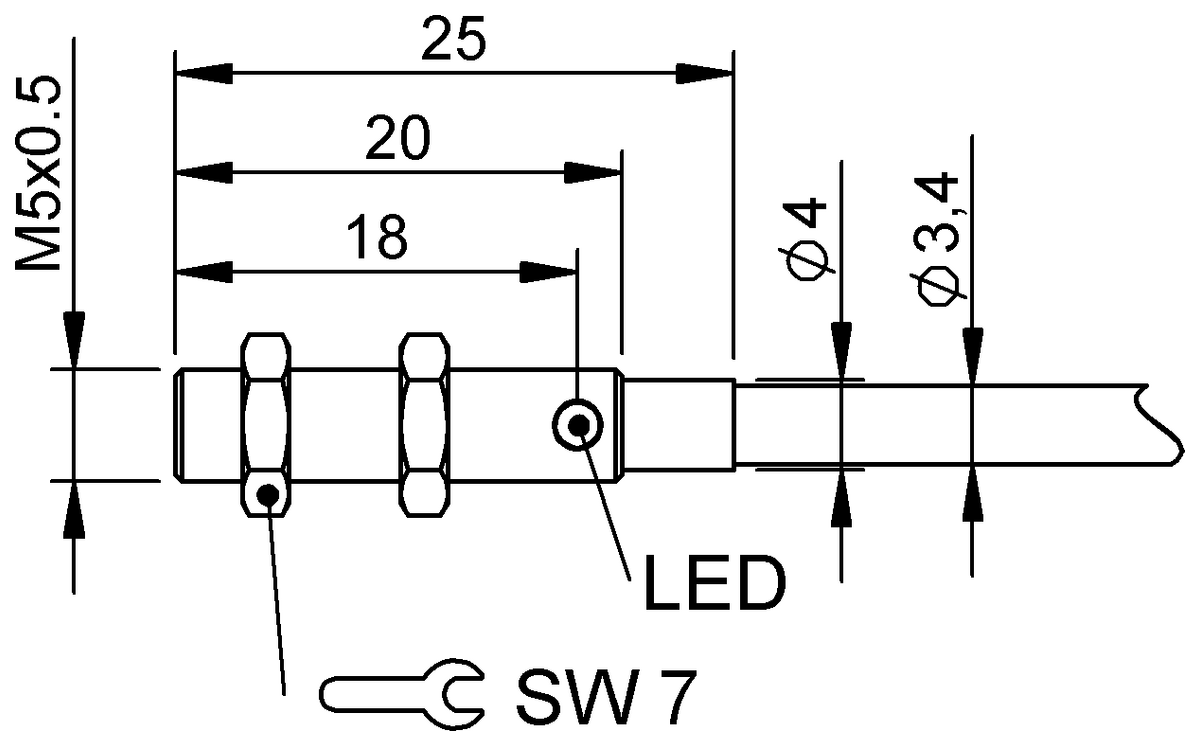 BES05RA - BES M05EC-PSC08B-ES02-T (Yüksek sıcaklığa dayanıklı endüktif sensörler) - Görsel 2