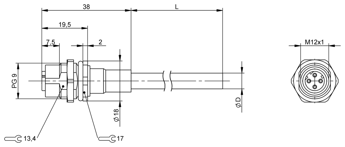 BCC0L89 - BCC M455-0000-1D-RP146-005 (Flanş konnektörleri)