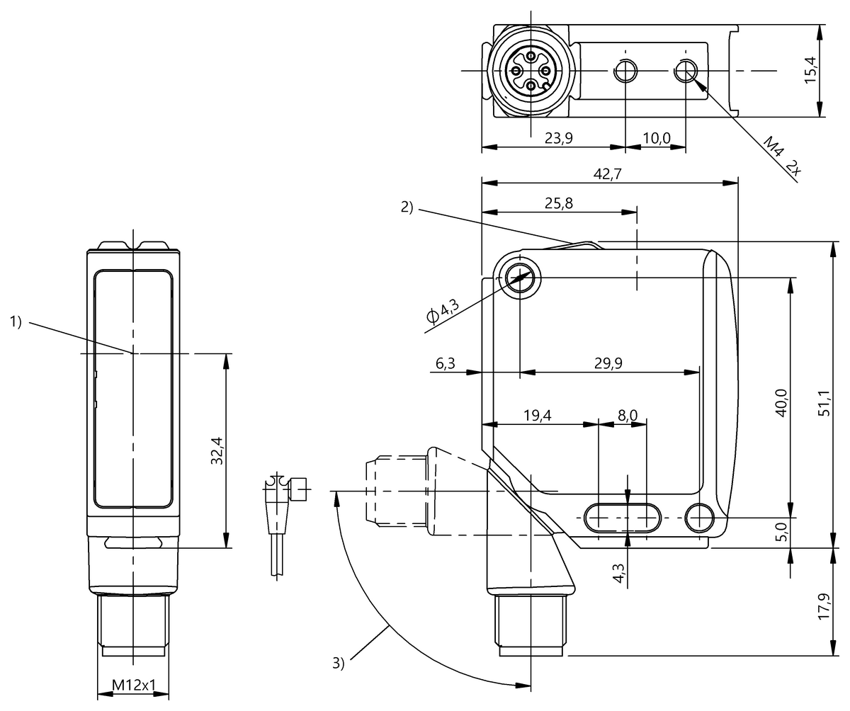 BOS027P - BOS 21M-XI-RS31-S4 (Karşılıklı tip sensörler) - Görsel 2
