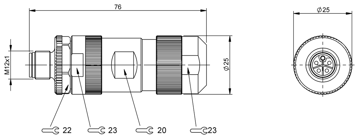 BCC0LCR - BCC M435-0000-2L-000-61X5B5-000 (Kablo montaj konnektörleri) - Görsel 2