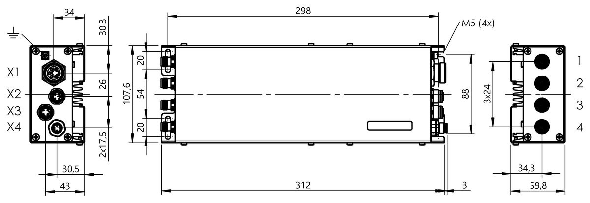 BIS00ZU - BIS U-6028-048-104-06-ST28 (RFID UHF değerlendirme birimleri (860...930 MHz)) - Görsel 2