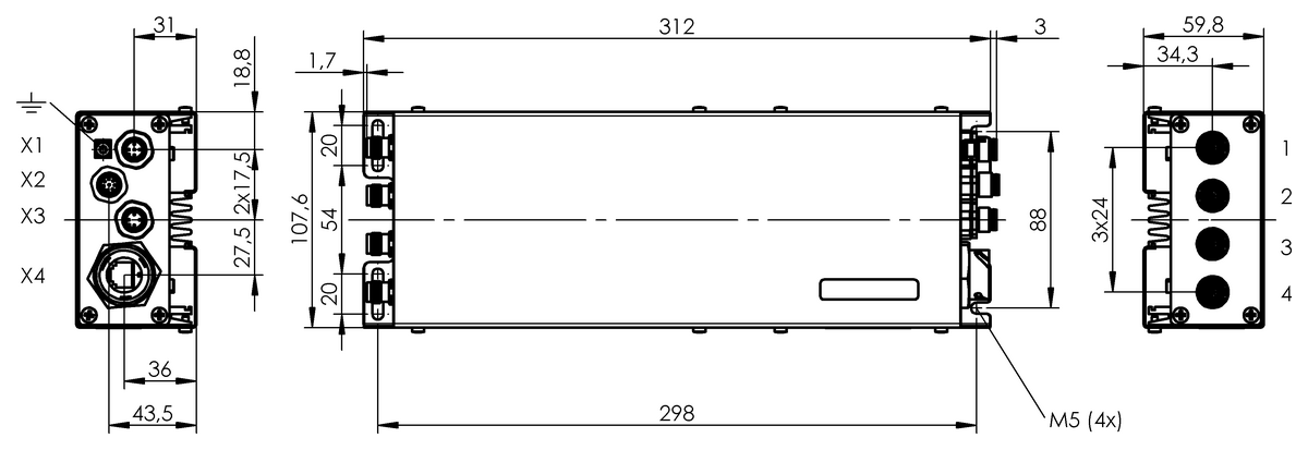 BIS012R - BIS U-6027-060-124-06-ST27 (RFID UHF değerlendirme birimleri (860...930 MHz)) - Görsel 2