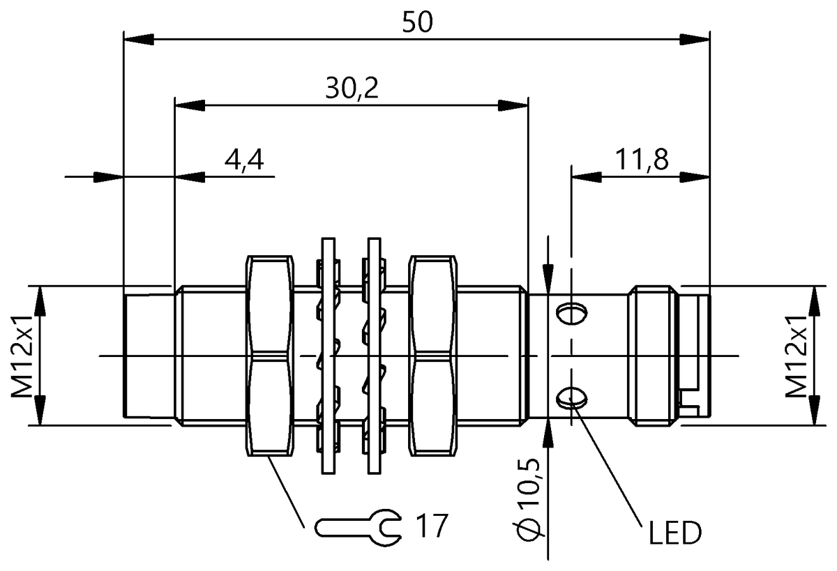 BES05T9 - BES M12MC1-YIC10F-S04G (Endüktif yakınlık anahtarları) - Görsel 2