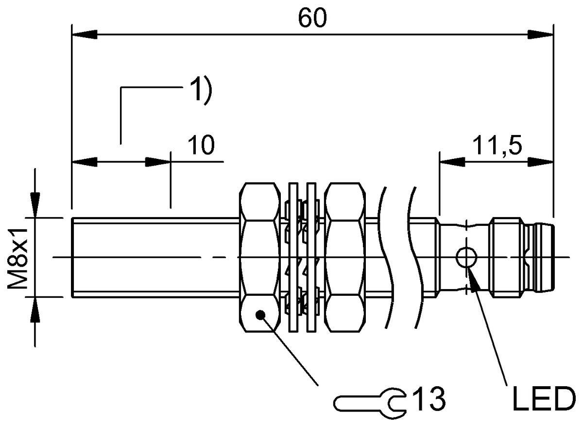 BES01ZW - BES M08MI-PSC40B-S49G (Endüktif yakınlık anahtarları) - Görsel 2