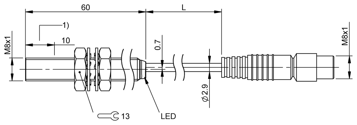 BES05U8 - BES M08MM-PSC40B-BP00,3-GS49 (Endüktif yakınlık anahtarları) - Görsel 2