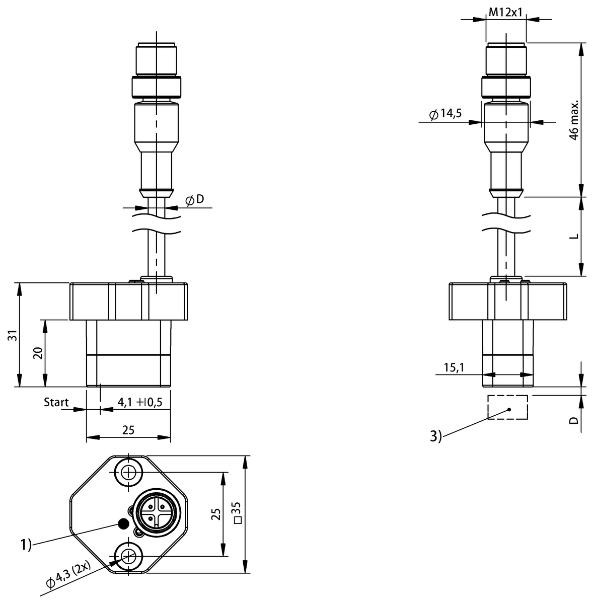 BIP002K - BIP AD2-T017-01-EB00,5-S4-505 (Endüktif konum sensörleri) - Görsel 2
