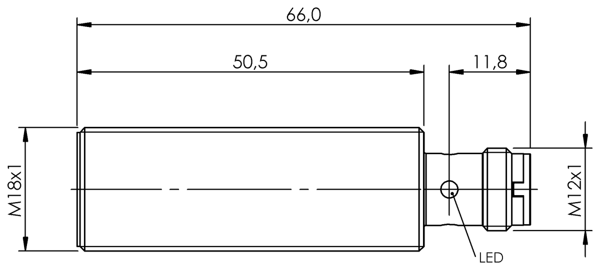 BES05WM - BES M18MI-PSC50A-S04G (Endüktif Faktör 1 sensörler) - Görsel 2
