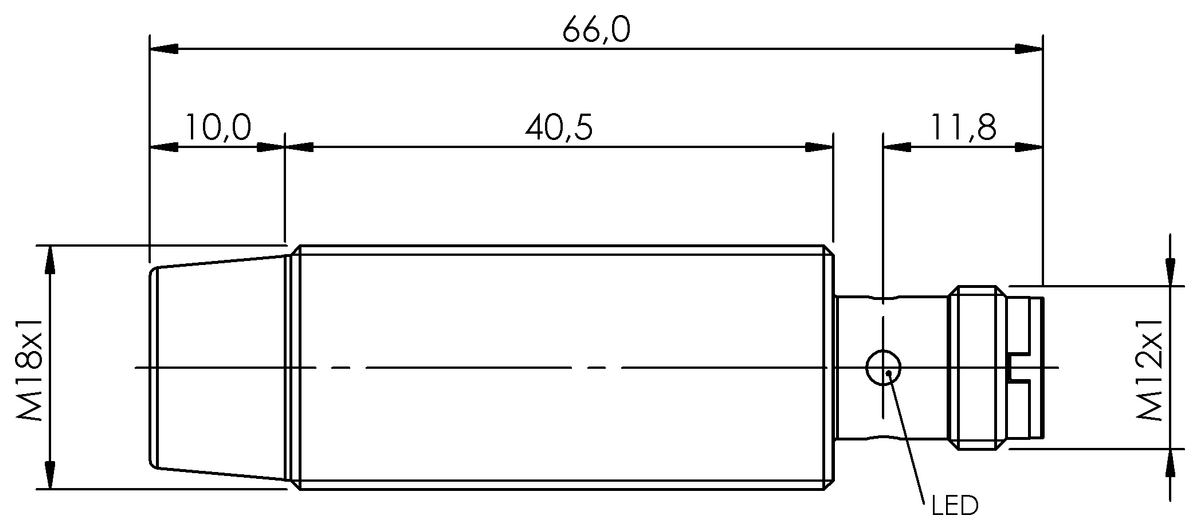 BES05WN - BES M18MG-PSC80E-S04G (Endüktif Faktör 1 sensörler) - Görsel 2