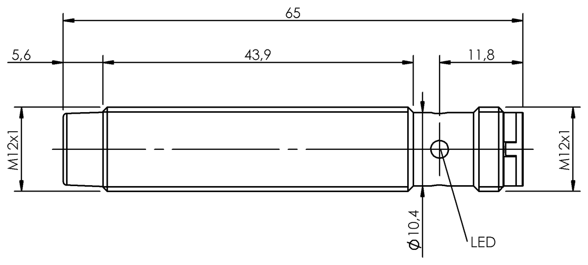 BES05WC - BES M12MI-PSC40E-S04G (Endüktif Faktör 1 sensörler) - Görsel 2