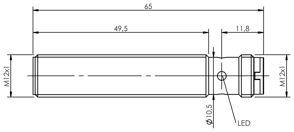 BES05U4 - BES M12MI-PSC20A-S04G (Endüktif Faktör 1 sensörler) - Görsel 2