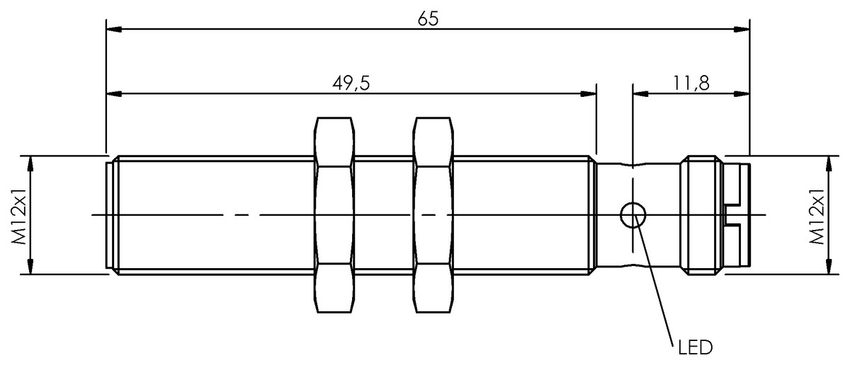 BES05Y2 - BES M12MI-PSC30A-S04G-W09 (Endüktif Faktör 1 sensörler) - Görsel 2