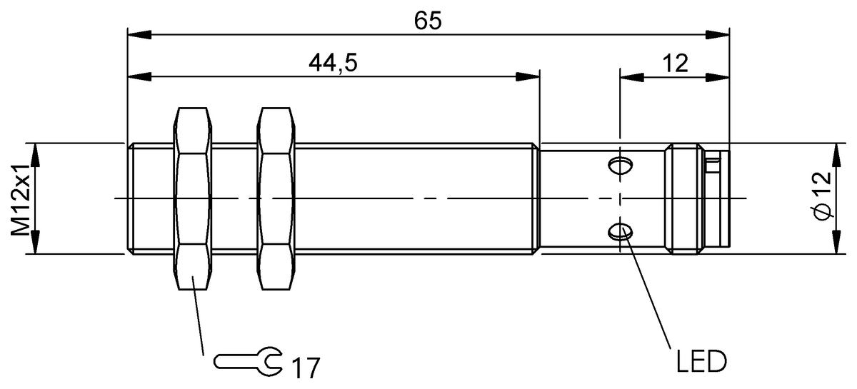 BES05Y7 - BES M12EH1-L01C40B-S04G-L04 (Endüktif yakınlık anahtarları) - Görsel 2