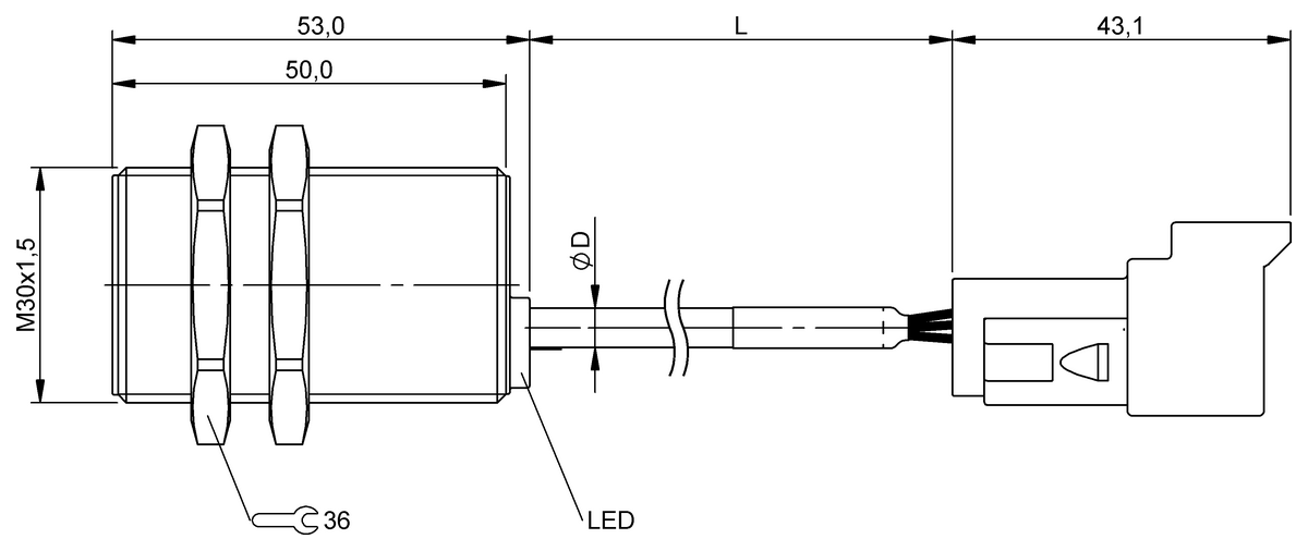 BES05YM - BES M30MI-PSC15B-BP00,15-Z06 (Endüktif yakınlık anahtarları) - Görsel 2