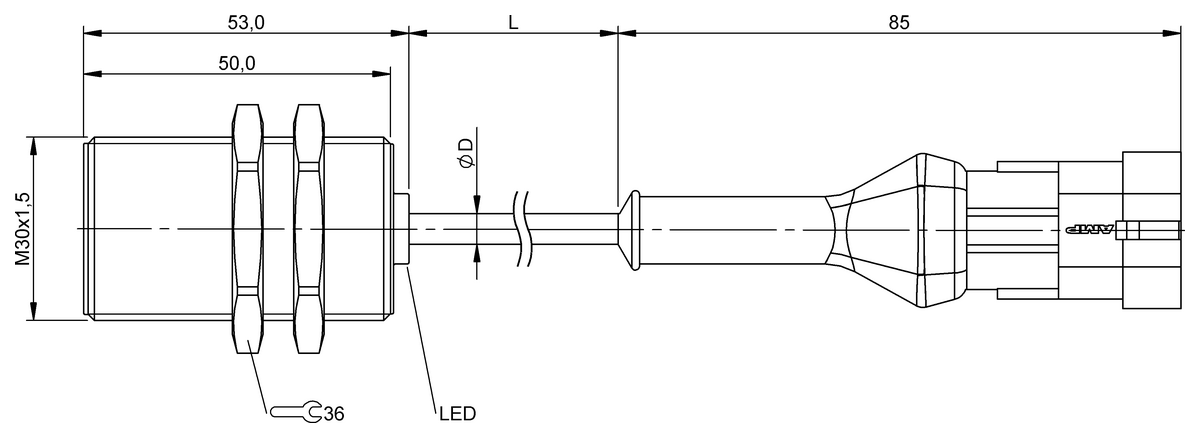BES05YP - BES M30MI-PSC15B-BP00,15-Z10 (Endüktif yakınlık anahtarları) - Görsel 2