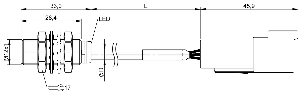 BES05YA - BES M12MD-PSC40B-BP00,15-Z07 (Endüktif yakınlık anahtarları) - Görsel 2
