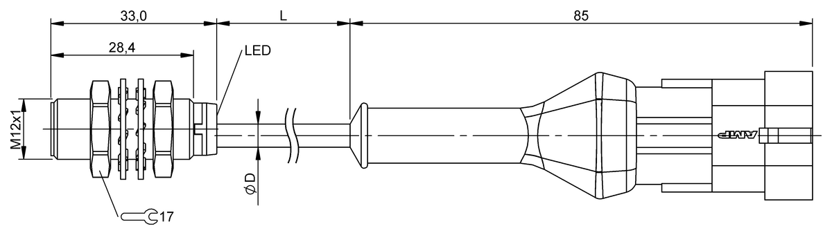 BES05YC - BES M12MD-PSC40B-BP00,15-Z10 (Endüktif yakınlık anahtarları) - Görsel 2