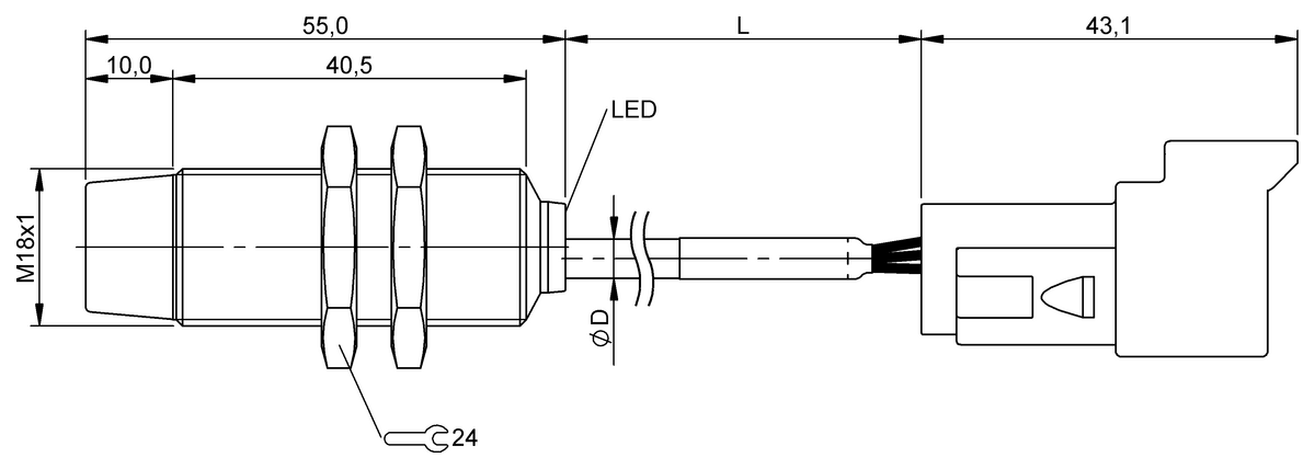BES05YJ - BES M18MG-PSC16F-BP00,15-Z06 (Endüktif yakınlık anahtarları) - Görsel 2