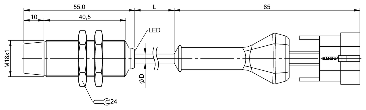 BES05YL - BES M18MG-PSC16F-BP00,15-Z10 (Endüktif yakınlık anahtarları) - Görsel 2