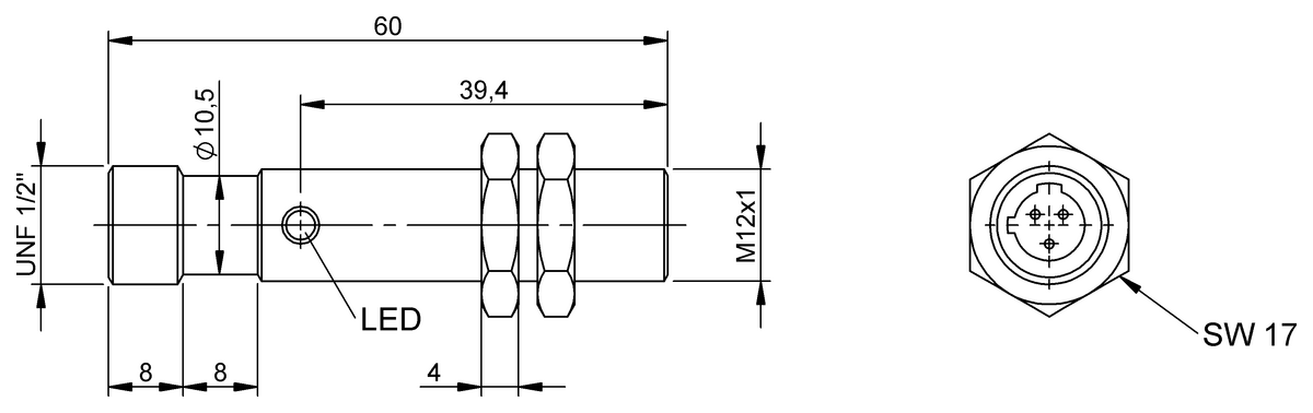 BES05ZL - BES M12MH-UST40B-S21G (Endüktif yakınlık anahtarları) - Görsel 2