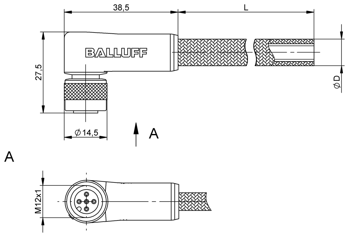 BCC0F68 - BCC W425-0000-1A-003-FW9434-030 (Tek uçlu kablo setleri) - Görsel 2