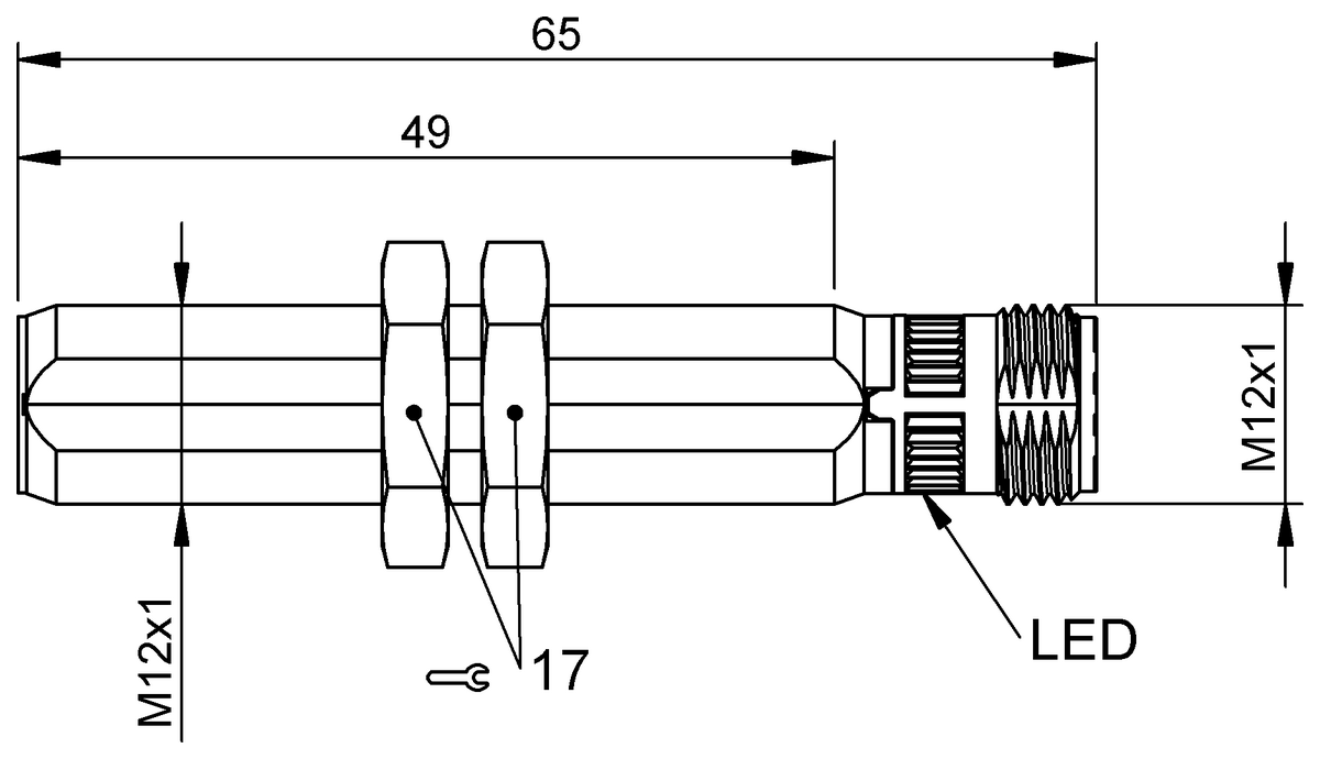 BES060U - BES M12ZI-PSC40B-S04G (Endüktif yakınlık anahtarları) - Görsel 2