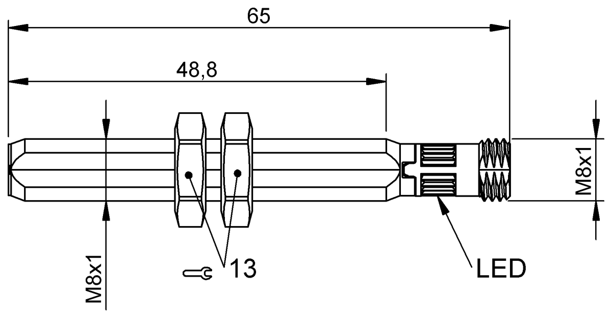 BES060T - BES M08ZI1-PSC20B-S49G (Endüktif yakınlık anahtarları) - Görsel 2