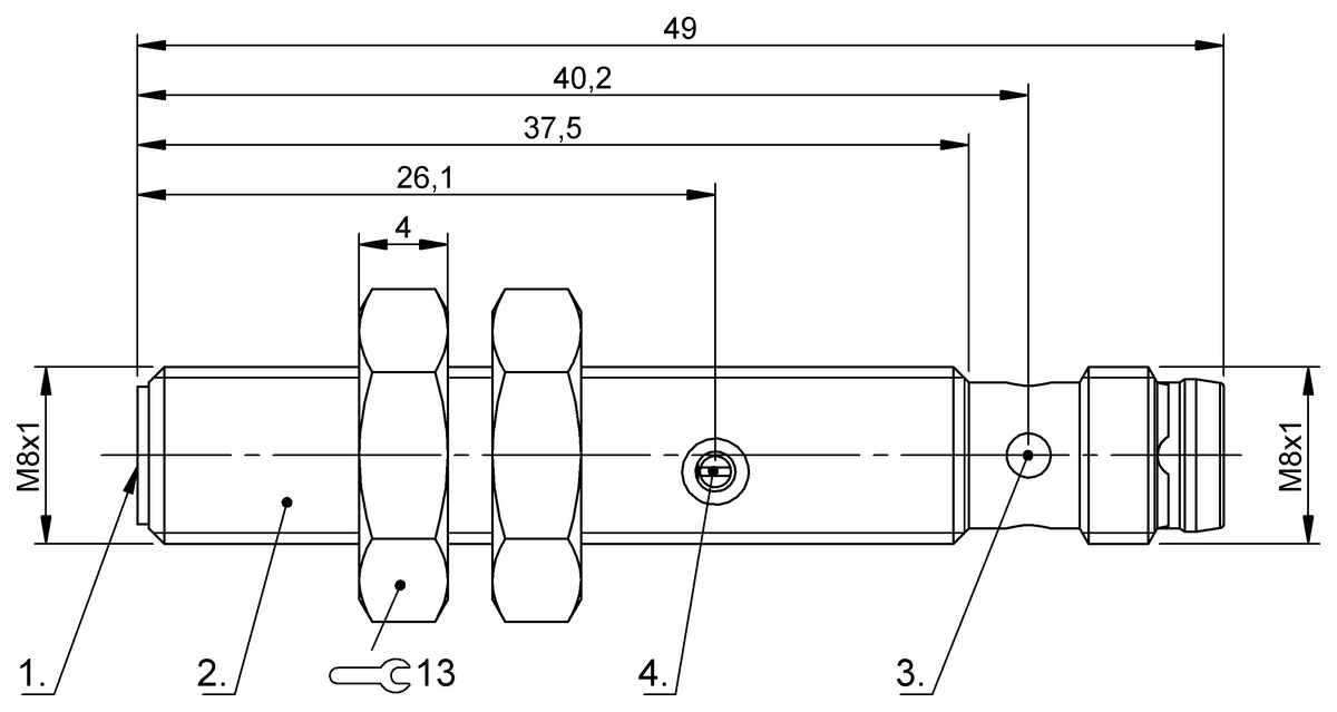 BCS01AN - BCS M08B4F1-GSC30C-S49G (Nesne algılama için kapasitif yakınlık anahtarları) - Görsel 2