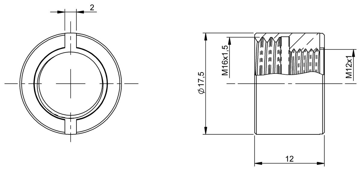 BAM0441 - BAM AD-XA-028-M12x1/M16x1,5-1 (RFID el bilgisayarları Aksesuarlar) - Görsel 2