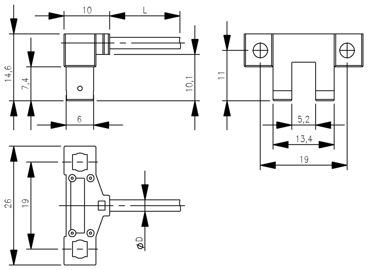 BGL005M - BGL 5H-003-01 (Plastik gövdede çatal ışık bariyerleri) - Görsel 2