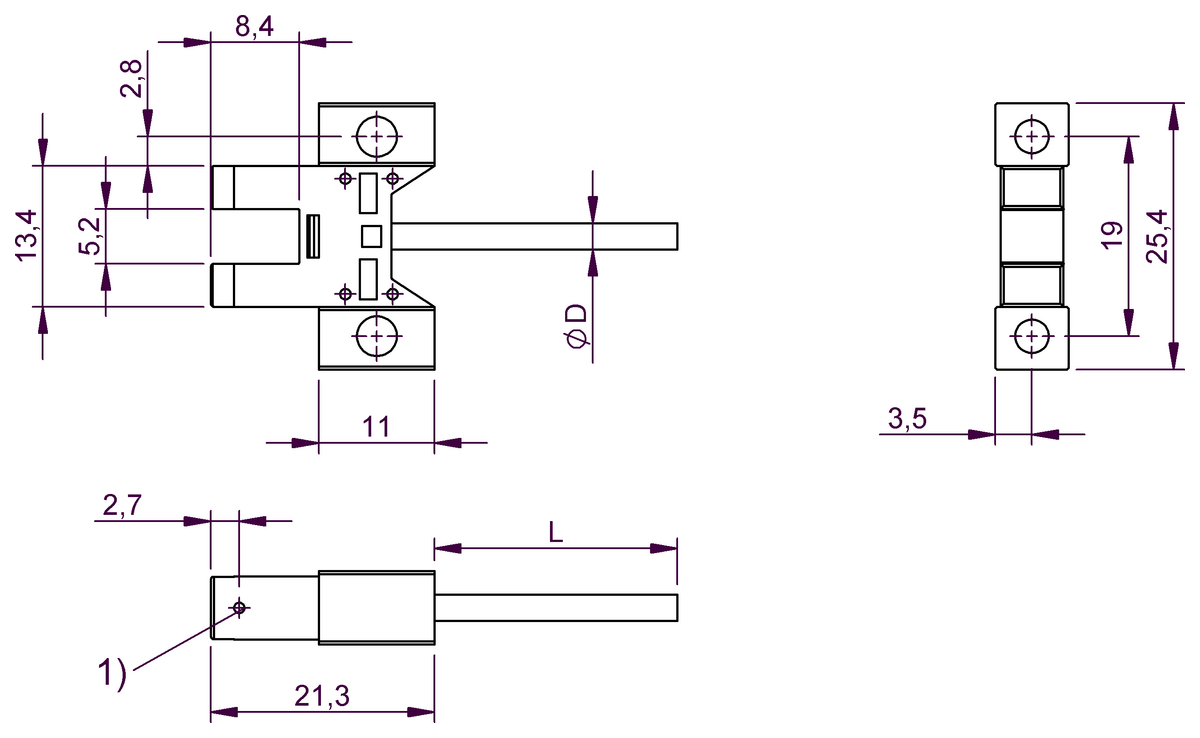 BGL005R - BGL 5G-004-01 (Plastik gövdede çatal ışık bariyerleri) - Görsel 2