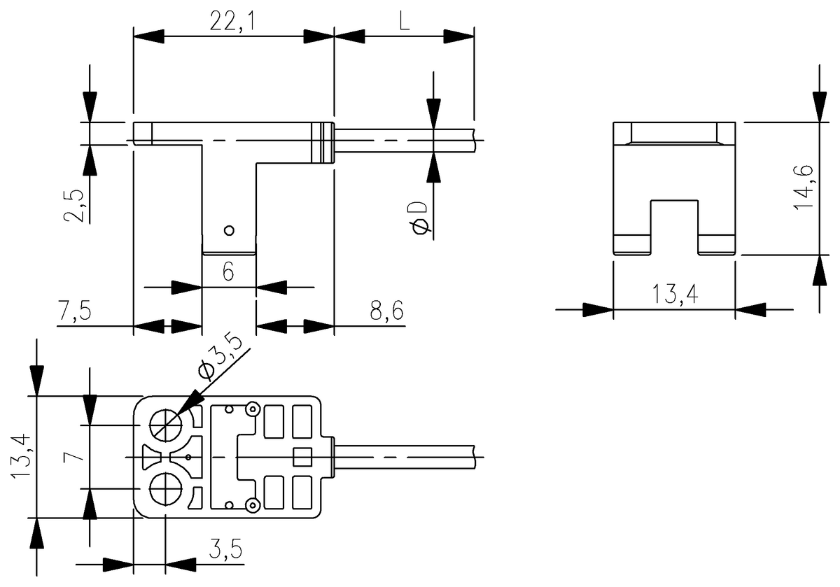 BGL005Z - BGL 5M-002-01 (Plastik gövdede çatal ışık bariyerleri) - Görsel 2