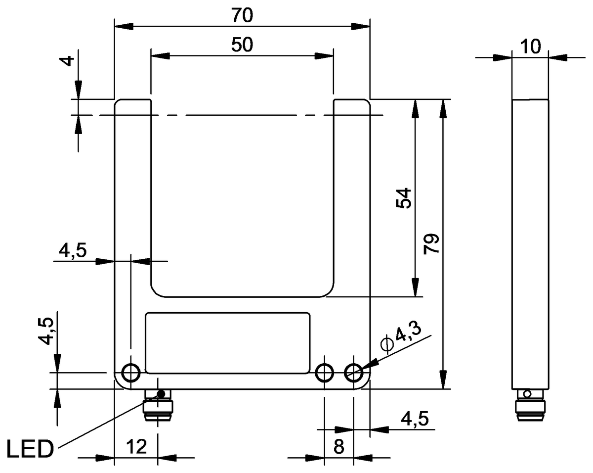 BGL006Y - BGL 50A-100-S49 (Çatal ışık bariyerleri ve açılı ışık bariyerleri) - Görsel 2