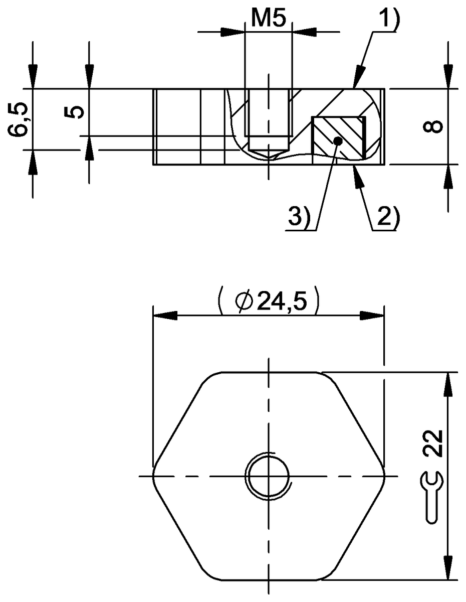 BAM049U - BAM MB-CM-055-R16-4 (Durum İzleme Sensörleri için tutucu düzenekler) - Görsel 2