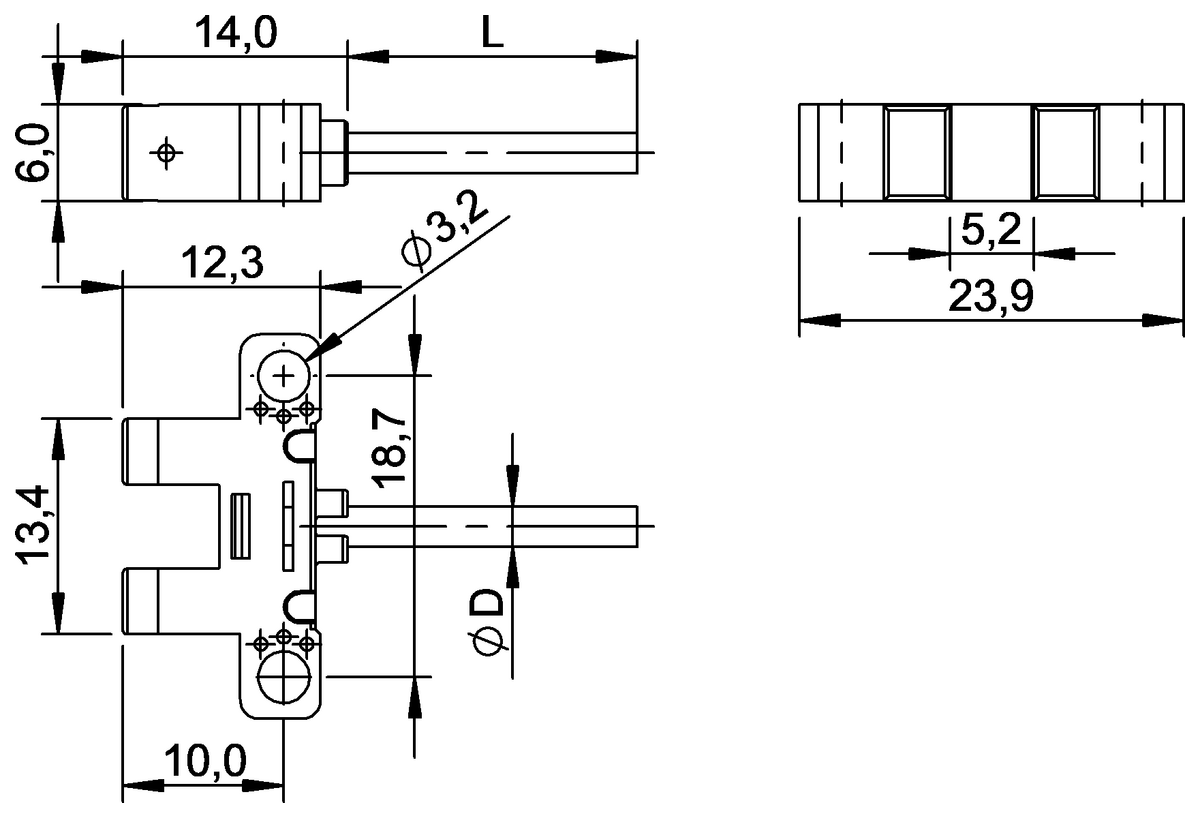 BGL005A - BGL 5G-002-01 (Plastik gövdede çatal ışık bariyerleri) - Görsel 2