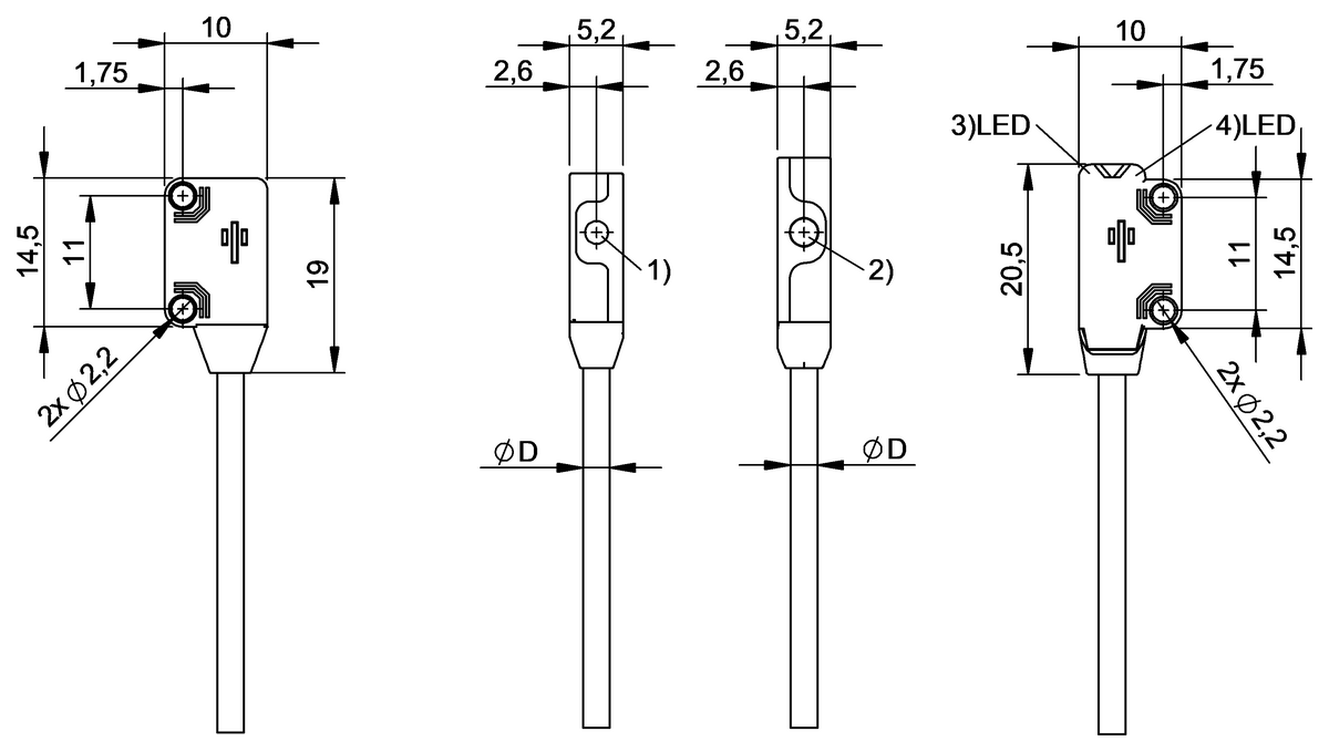 BOS02HW - BOS R030K-NO-RX20-02 (Karşılıklı tip sensörler) - Görsel 2