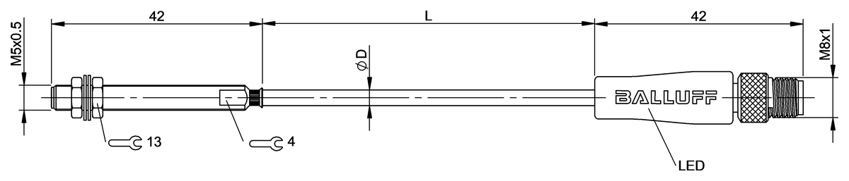 BES062T - BES M05EG-POD08B-ES00,2-GS49-T-018 (Yüksek sıcaklığa dayanıklı endüktif sensörler) - Görsel 2