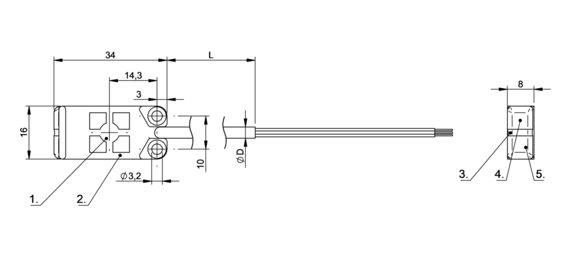 BCS01CM - BCS R08RRE-GSC12C-BP02 (Nesne algılama için kapasitif yakınlık anahtarları) - Görsel 2