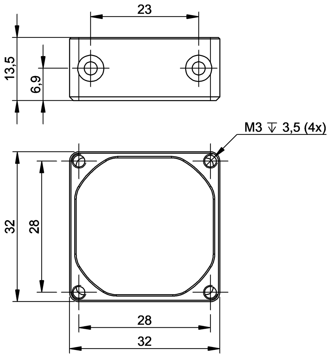 BAM04MT - BAM MB-VS-068-001-1 (Görüş sensörleri ve ışıklar için braketler) - Görsel 2