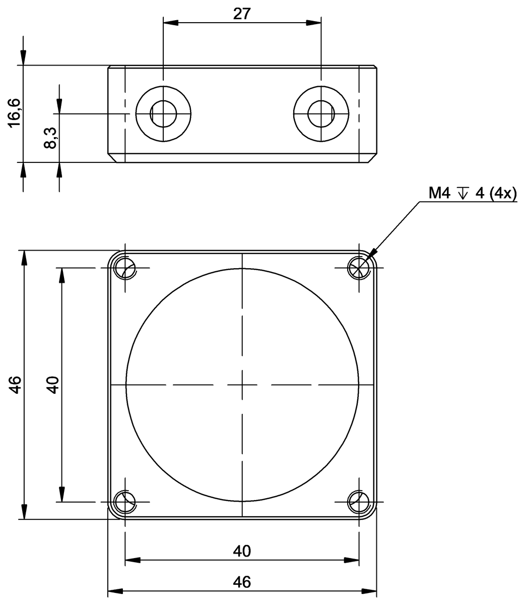 BAM04MW - BAM MB-VS-068-002-1 (Görüş sensörleri ve ışıklar için braketler) - Görsel 2