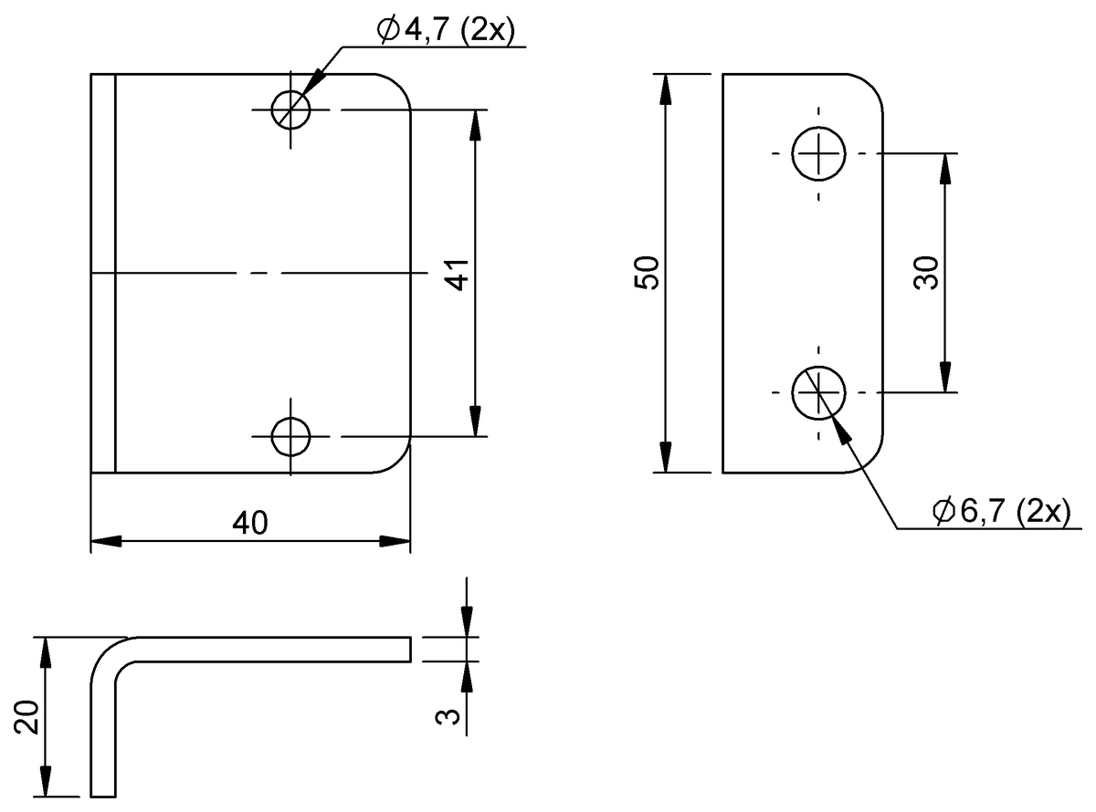 BAM04MY - BAM MB-VS-066-B38-1 (Görüş sensörleri ve ışıklar için braketler) - Görsel 2
