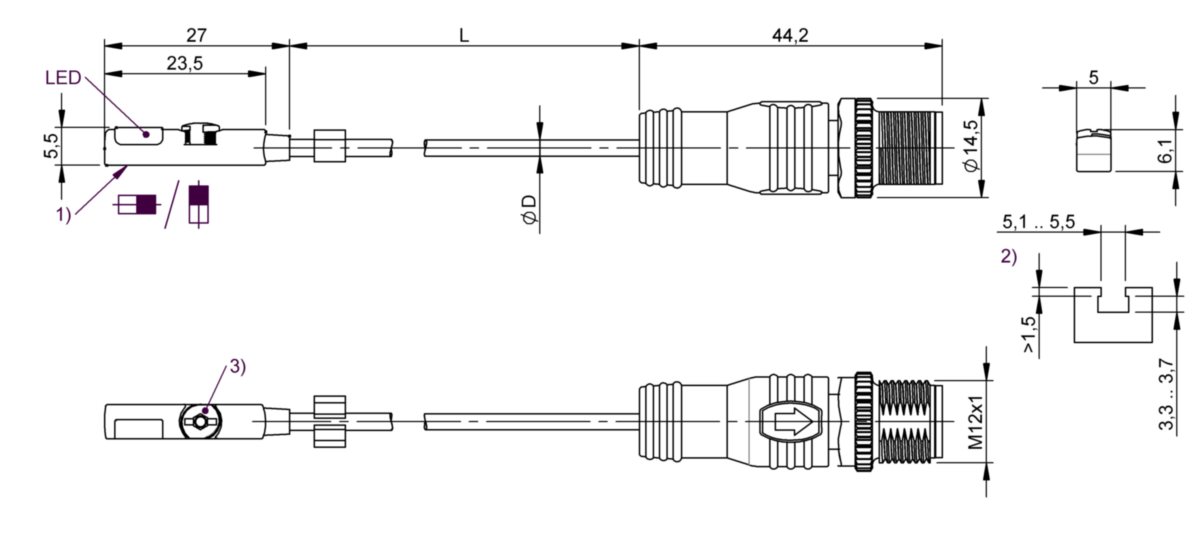 BMF00R6 - BMF 235K-HMPS-C-3-P0-S4-00,3 (Farklı kanal şekilleri için silindir anahtarları) - Görsel 2