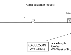 FHW018U - KS-USB2-B4ST 05.0 (Çift uçlu kablo setleri)