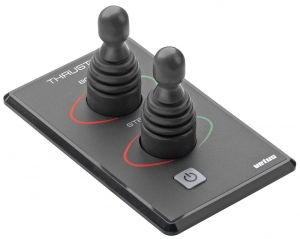Kontrol paneli, çift joystick´li tip, 12/24V. Entegre zamanlayıcılı.