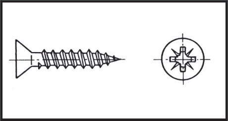 Yıldız Havşa Baş Sunta Vida 4X25 Mm Aısı 316