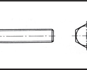 Altı Köşe Civata  6X40 Mm Aısı 316 Dın 933