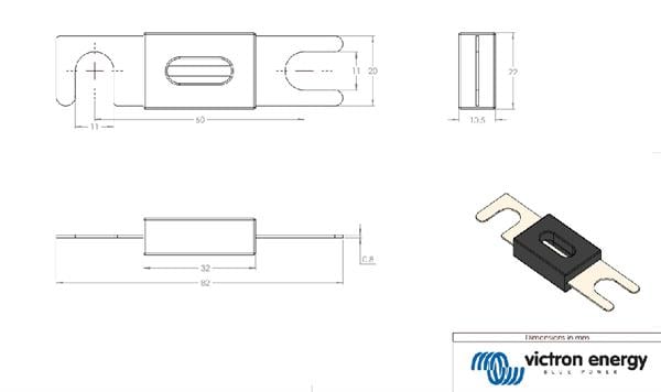 ANL Fuse 500A/80V For 48V (1PCS)