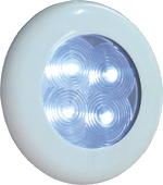 AquaLED 1W, 12V/24V Beyaz Lamba, Dış Beyaz