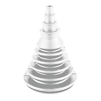 Cable Boot Flushmount, Ø115mm, cut-out Ø76mm White