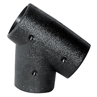 T-Fitting, 60°, for Rails Ø22mm, Black